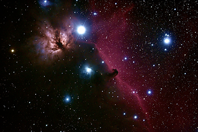 Horsehead and Flame Nebulae